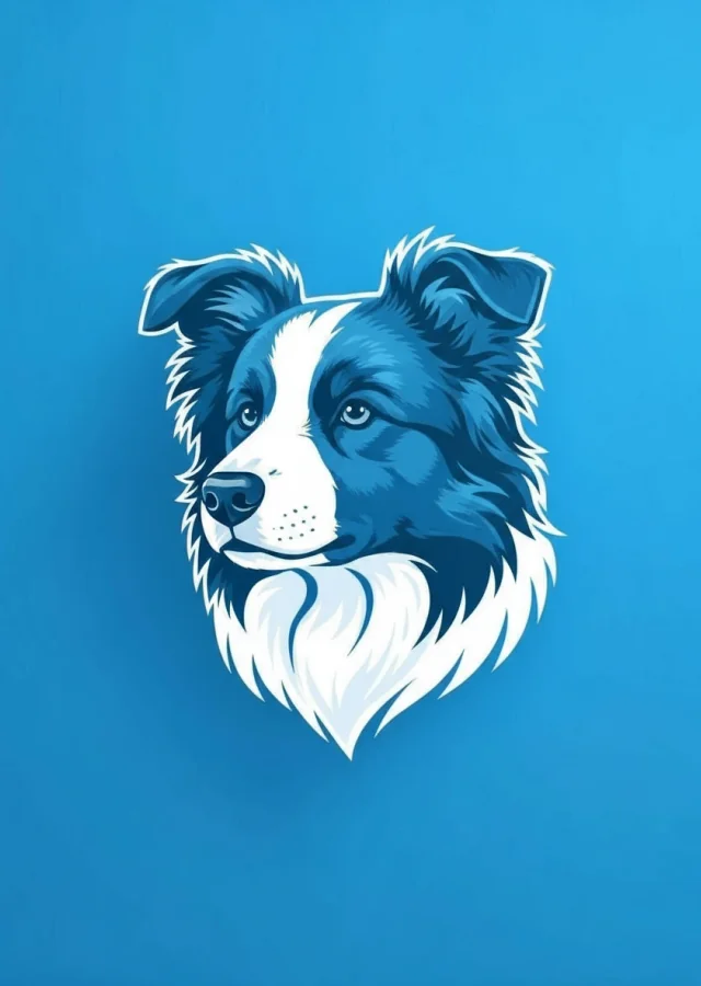 Illustration of a Border Collie
