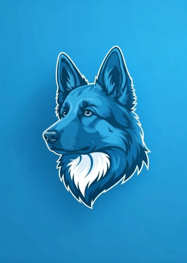 Illustration of a German Shepherd