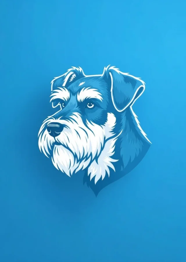 Illustration of a Miniature Schnauzer